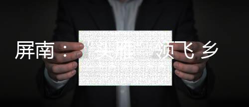 【】屏南覆盖66个建制村